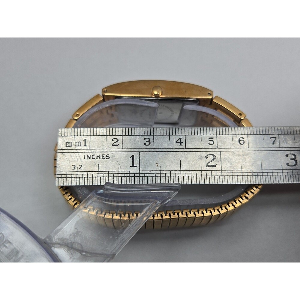 Womens Peugeot PQ8540 Rose Gold Tone Rectangle Bracelet Quartz Watch New Battery - Picture 10 of 12
